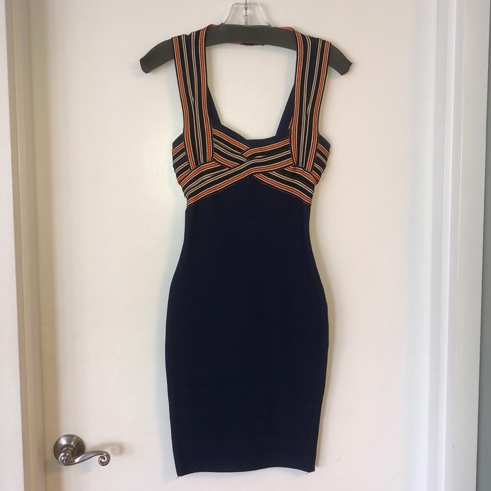 Navy Bandage dress